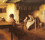 Walter Langley Canvas Paintings - The New Arrival